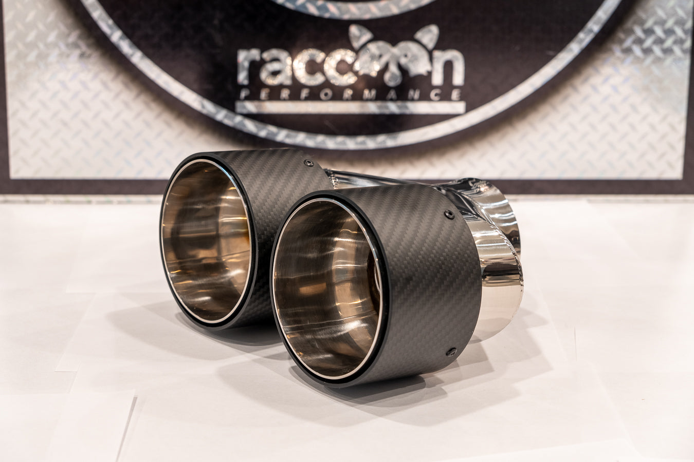 2015-2023 Dodge Challenger Carbon Fiber Quad Exhaust Tips / Includes 2 Tips