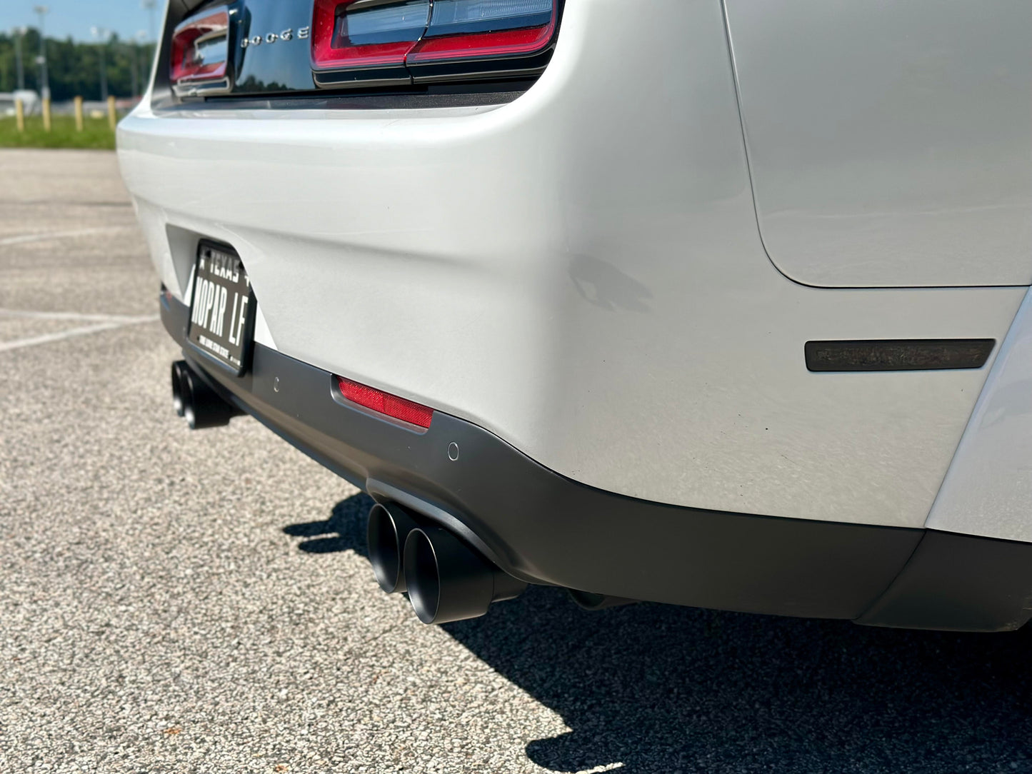 2015-2023 Dodge Challenger Matte Black Quad Exhaust Tips / Includes 2 Tips