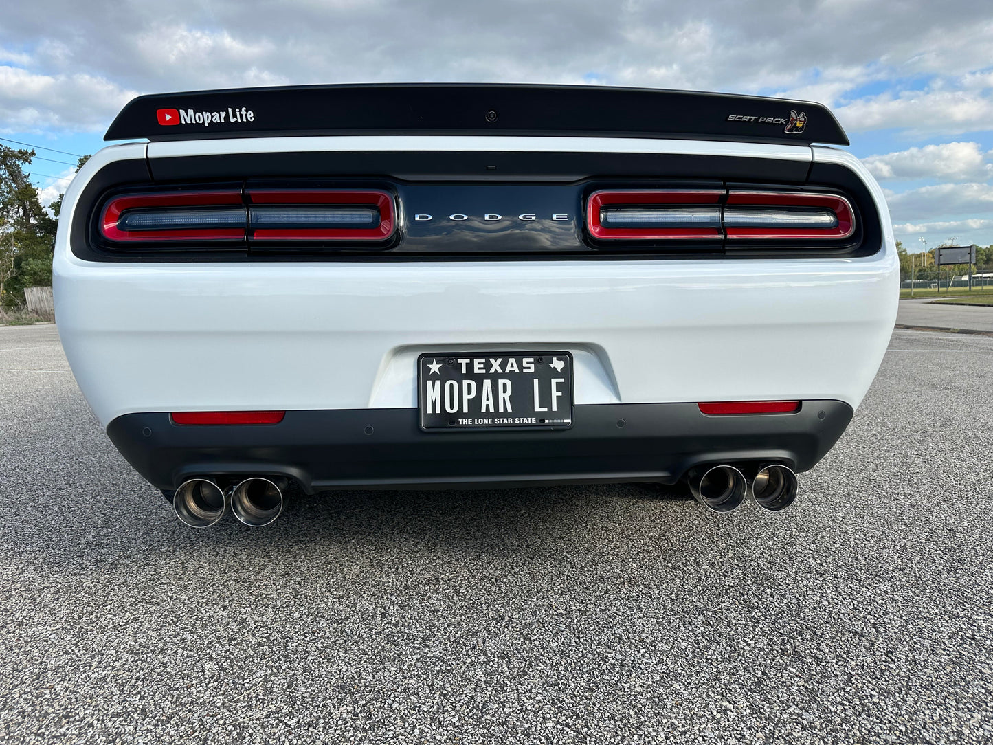 2015-2023 Dodge Challenger Polished Quad Exhaust Tips / Includes 2 Tips