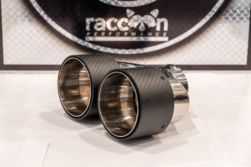 20152023 Dodge Challenger Carbon Fiber Quad Exhaust Tips / Includes 2